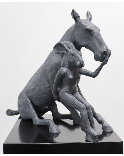 Girl Leaning on Horse, 2015 Bronze 36.9 x 44.5 x 15.6 cm 14 4/8 x 17 4/8 x 6 1/8 in Edition 3 of 9 (+ 2AC)